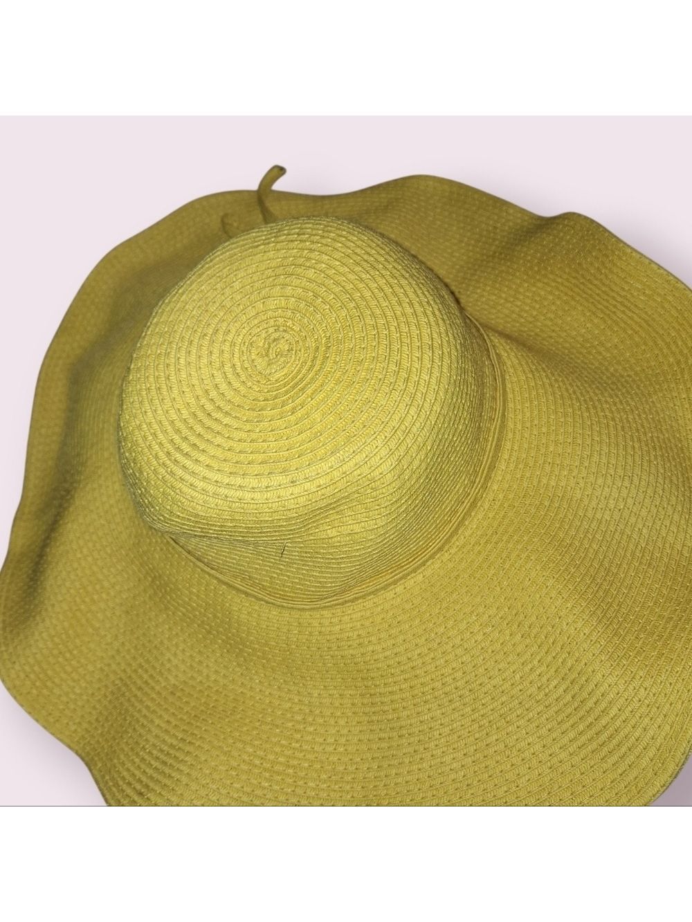 Yellow Wide Brim Sun Hat